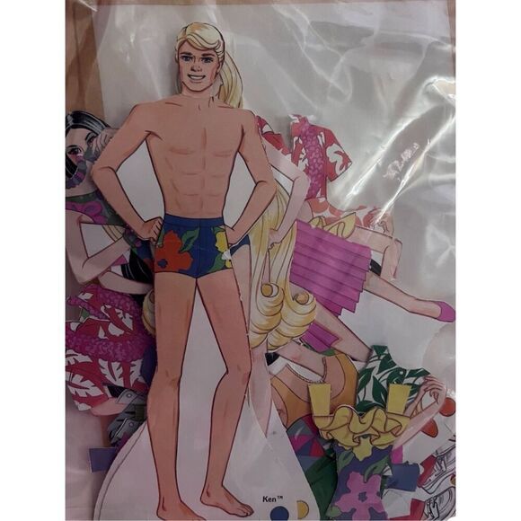 Vintage 1986 Mattel Tropical Barbie & Day & Night Barbie Paper Doll Sets - Picture 6 of 6